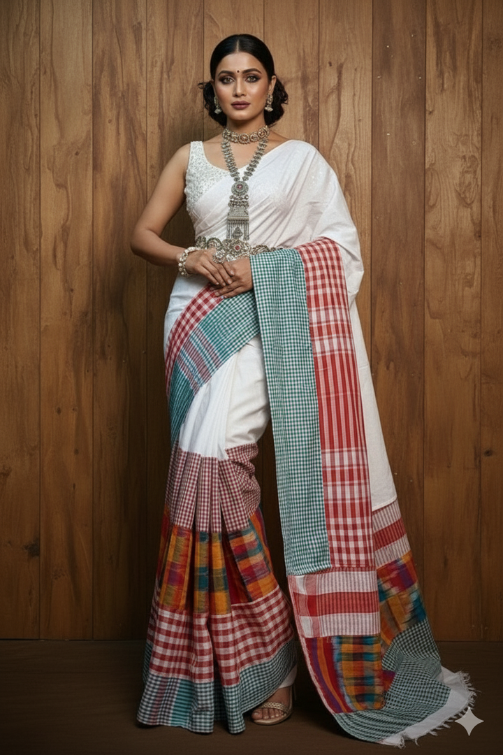 Bengal Storm Khadi Cotton Saree