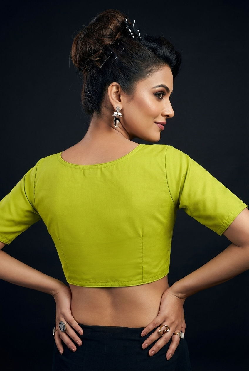 Single And Solid Color Fancy Designer Blouse