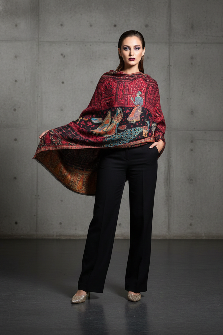 Snowsoft Pure Shawl Collection [Black ]