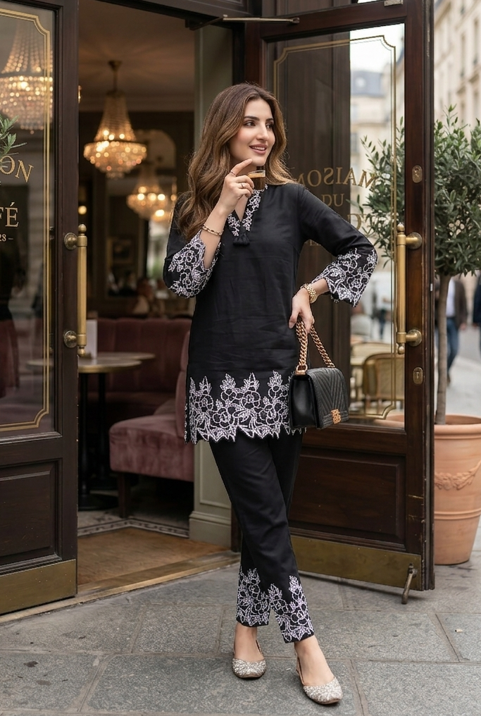 Accord Smarty Co-Ord Set(Black)