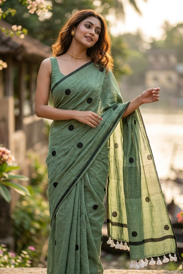 Kheyali Mul Cotton Saree