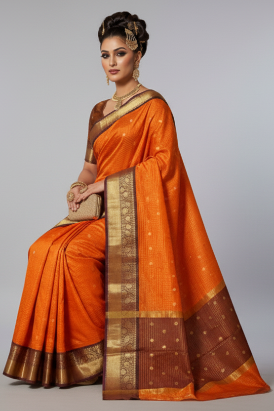 Silkway Glow Designer Katan Silk Saree