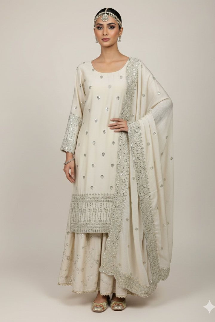 Rasam-e-Mohabbat Gharara Kurti Set