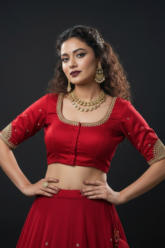 Wedding Night- Designer Blouse With Maggam Hand work