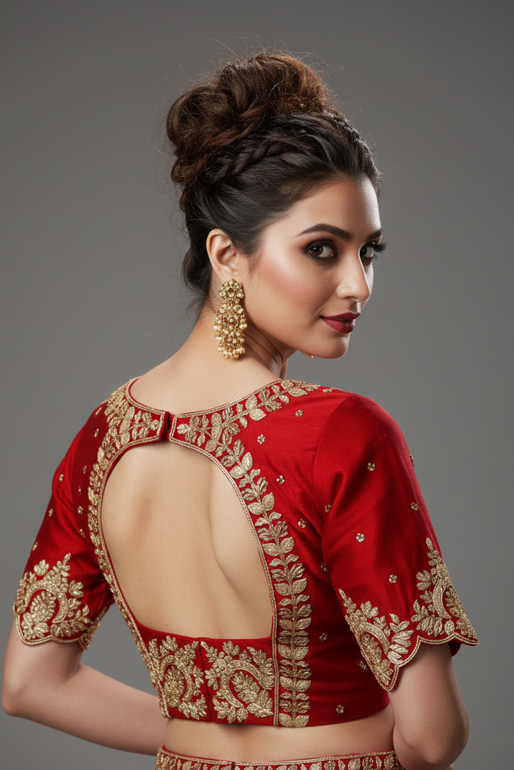 The Empress Glow V-Neck Blouse