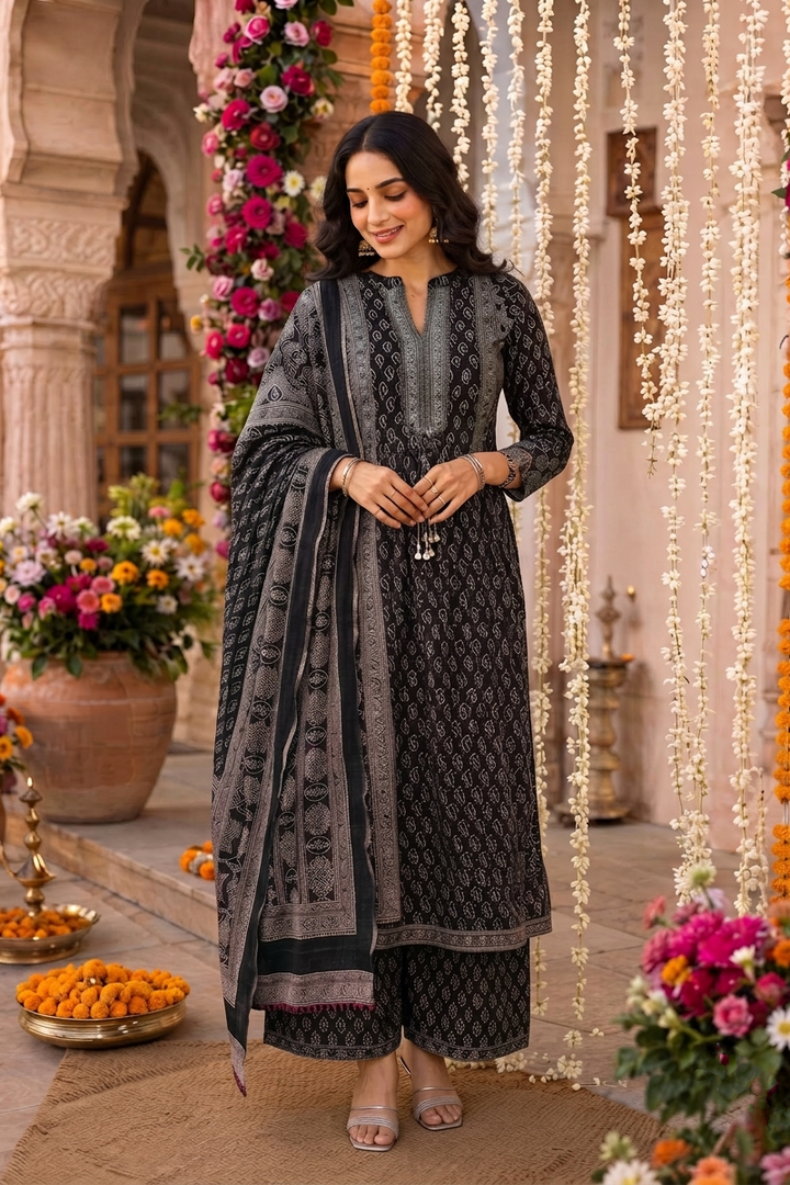 Aavira Ethnic - Cotton Kurti Set