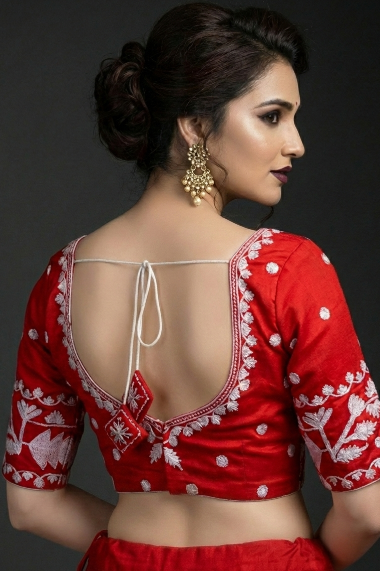 Pratibimbh Designer Vichitra Silk Blouse