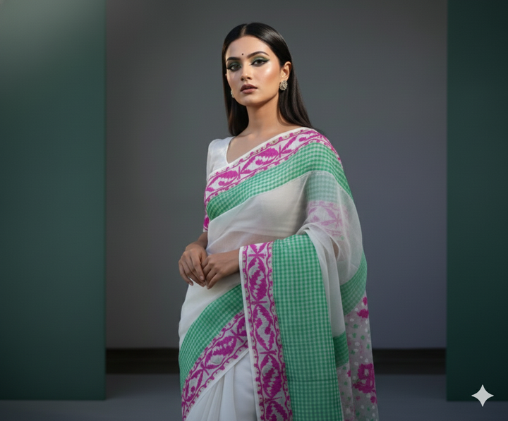 Ore Majhi Bangladeshi Style Dhakai Jamdani Saree