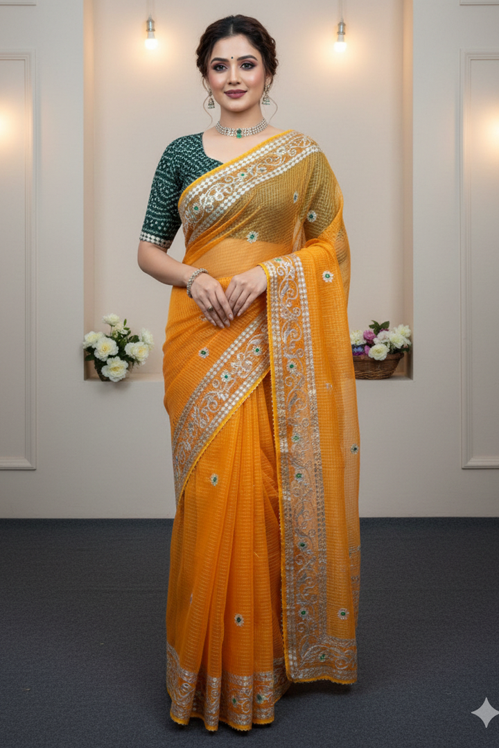 Rani Hamsa Kota Saree