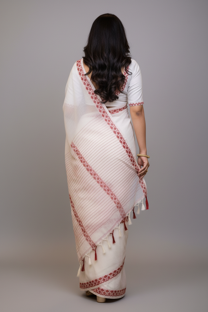 Love in Contrast - Exclusive Cotton Saree