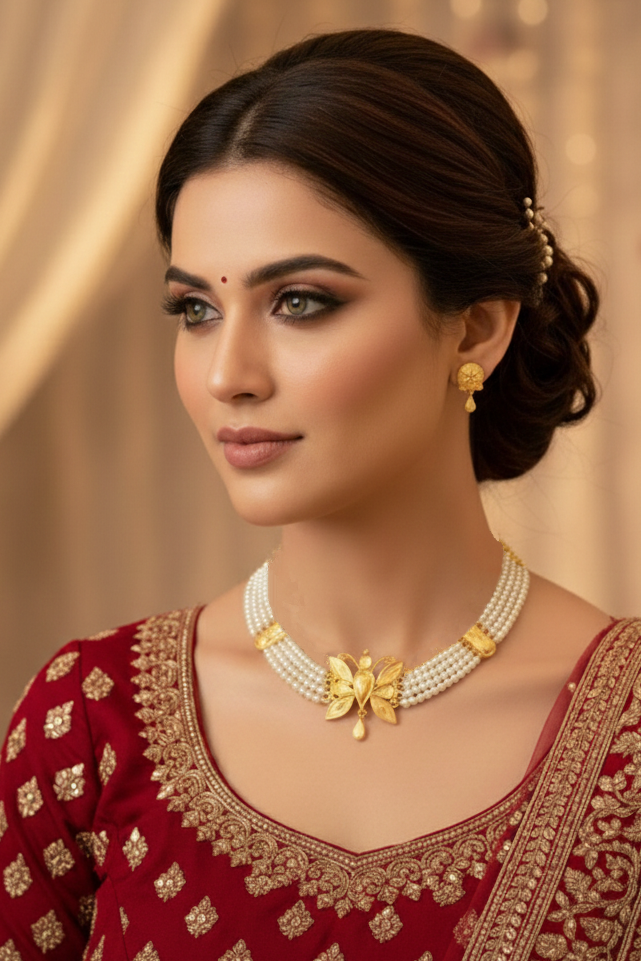 Rajkumari -Gold Plated Chocker Set