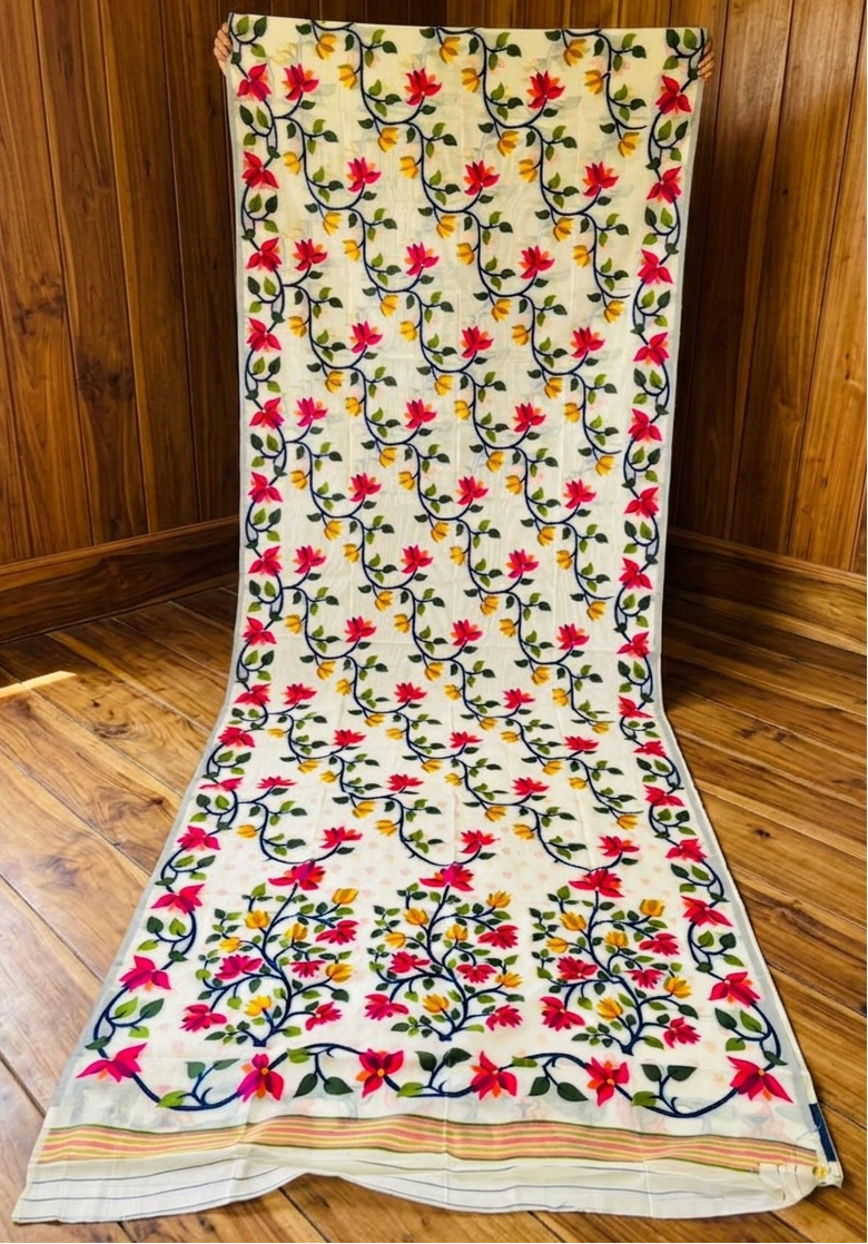 Kusumita (কুসুমিতা) Cotton Silk Saree