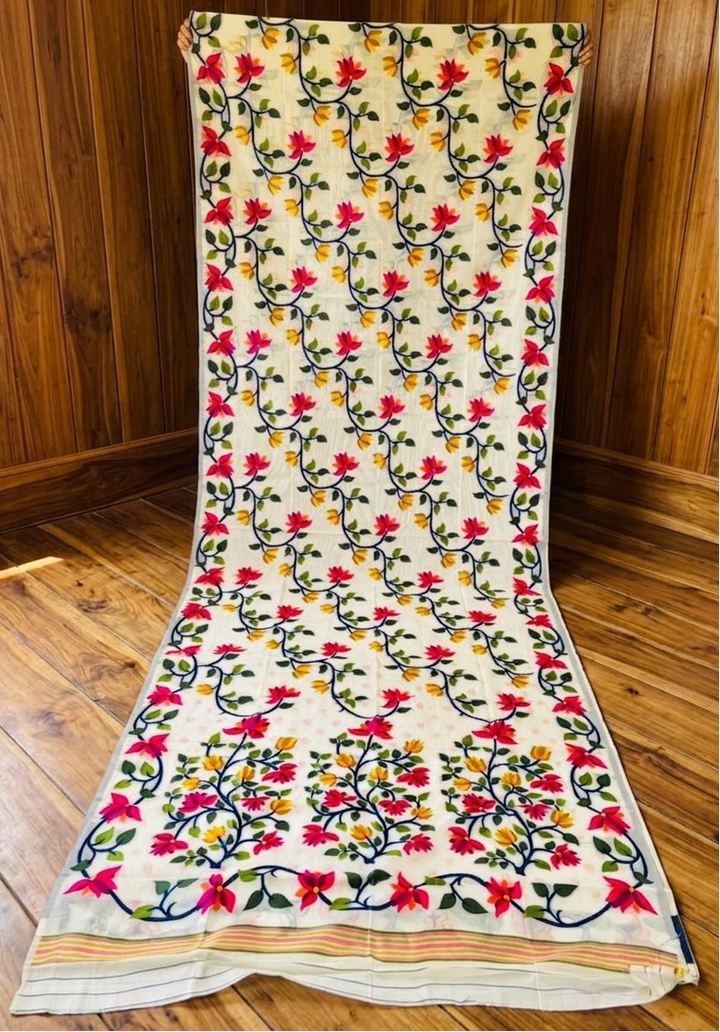Kusumita (কুসুমিতা) Cotton Silk Saree