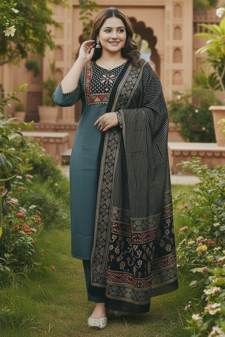 Desi Adaa Cotton Kurti Set