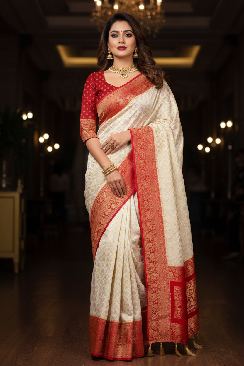 Preciously Kept In Georgette (Banarasi Silk)Saree