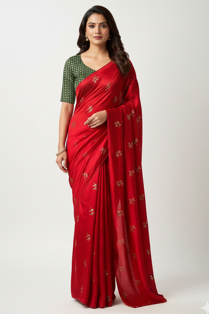Ananta Aabha Jute Crush Silk Saree