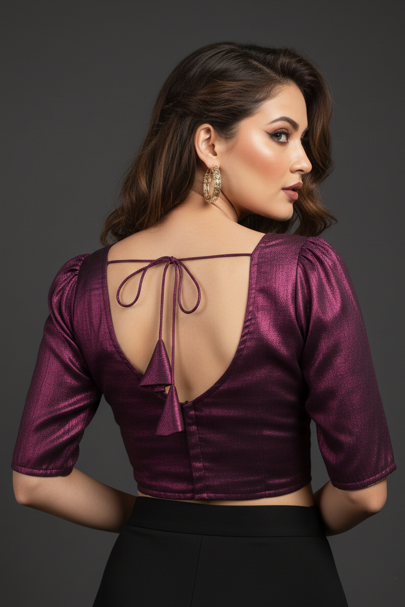 Twilight Orchid - Tissue Designer  Blouse