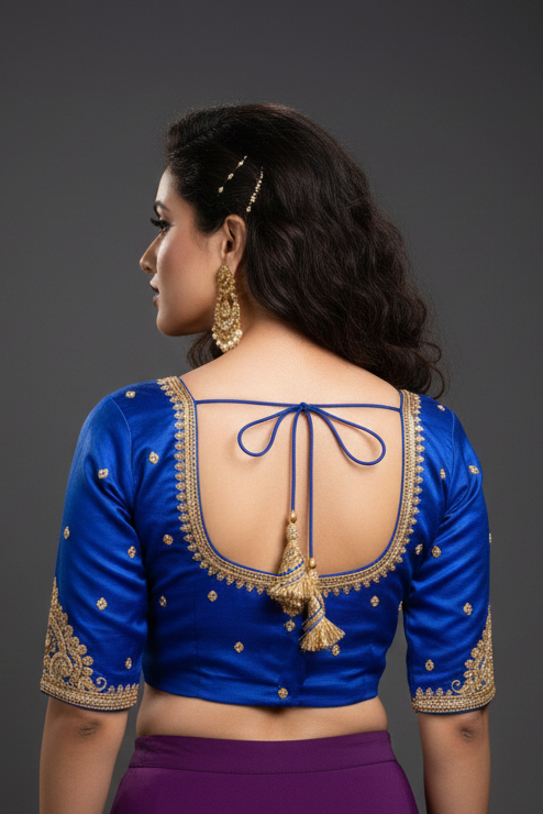 Night Of Brides - Designer Blouse With Maggam Hand work