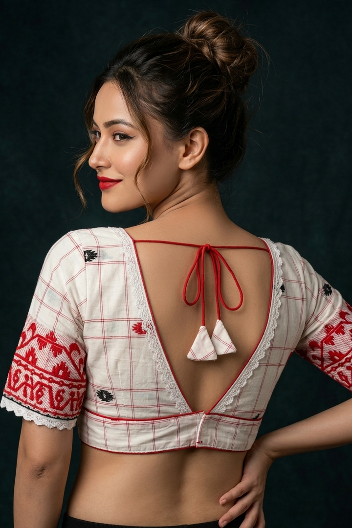Tradition with Style Jamdani Designer Cotton Blouse