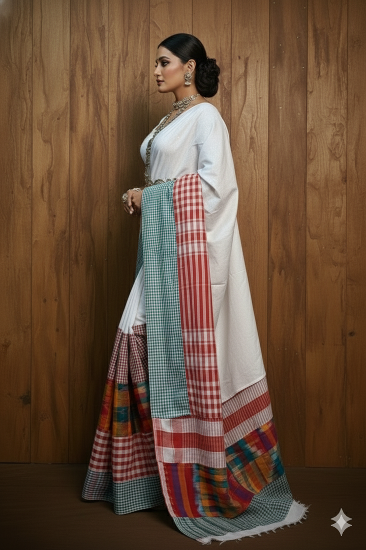 Bengal Storm Khadi Cotton Saree