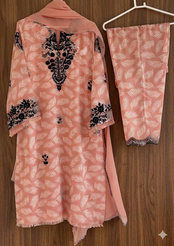 Ocean Girl Silk Kurti Set