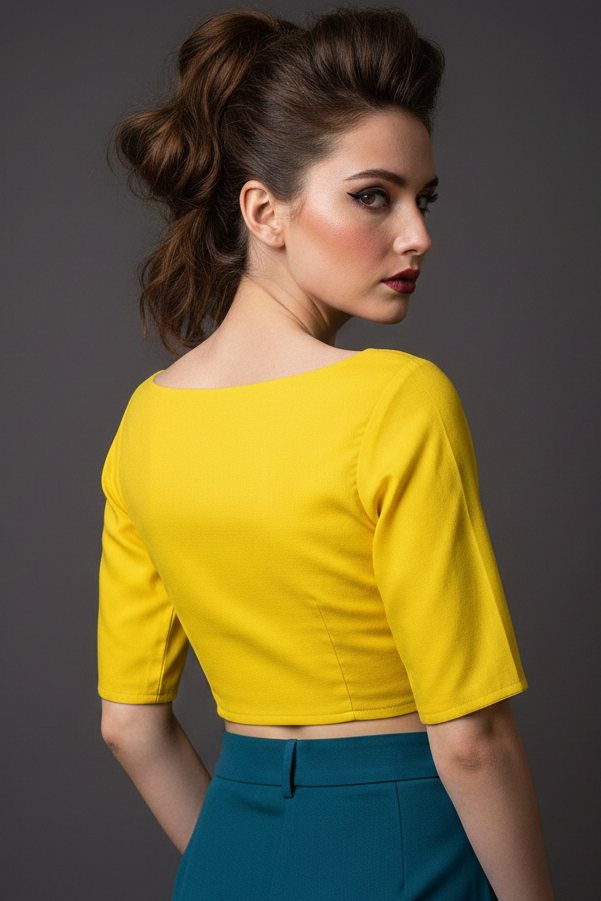 Single And Solid Color Fancy Designer Blouse