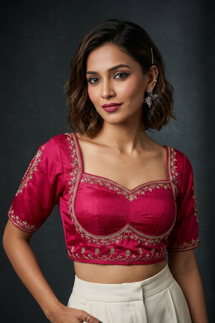 Amazing you (Vichitra Silk Blouse)