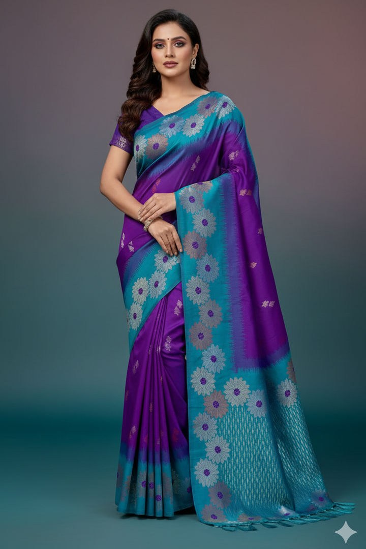 Slaying In Silk Banarasi Silk Saree