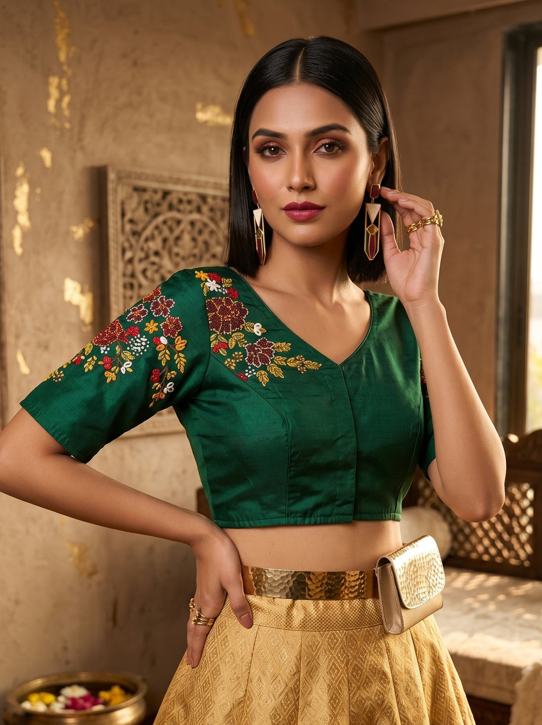 Premium Side Handwork Blouse