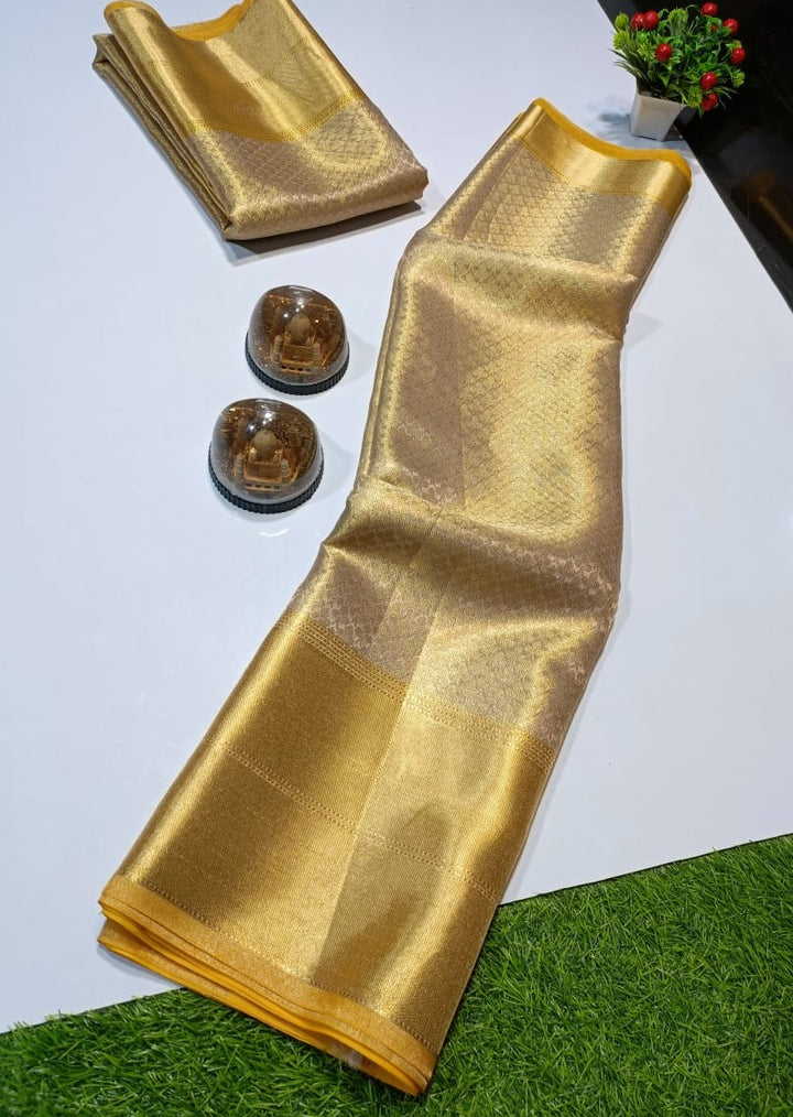 Pure Gold Timeless Heritage - Banarasi Tissue Silk