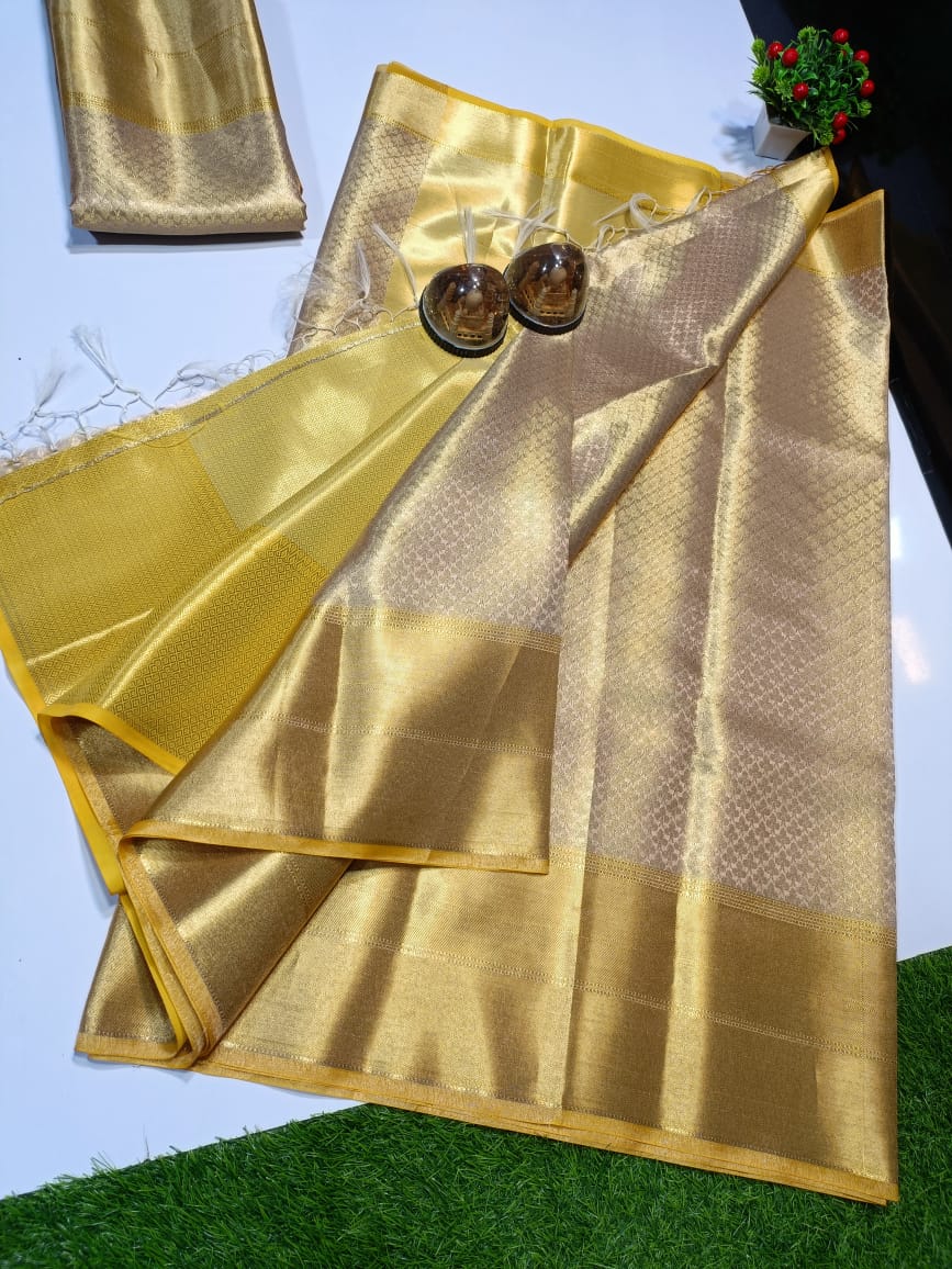 Pure Gold Timeless Heritage - Banarasi Tissue Silk