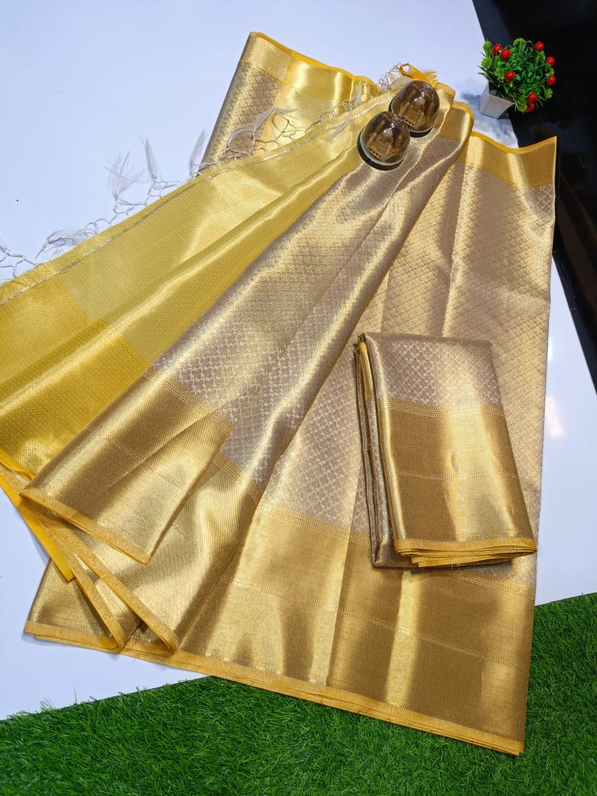 Pure Gold Timeless Heritage - Banarasi Tissue Silk