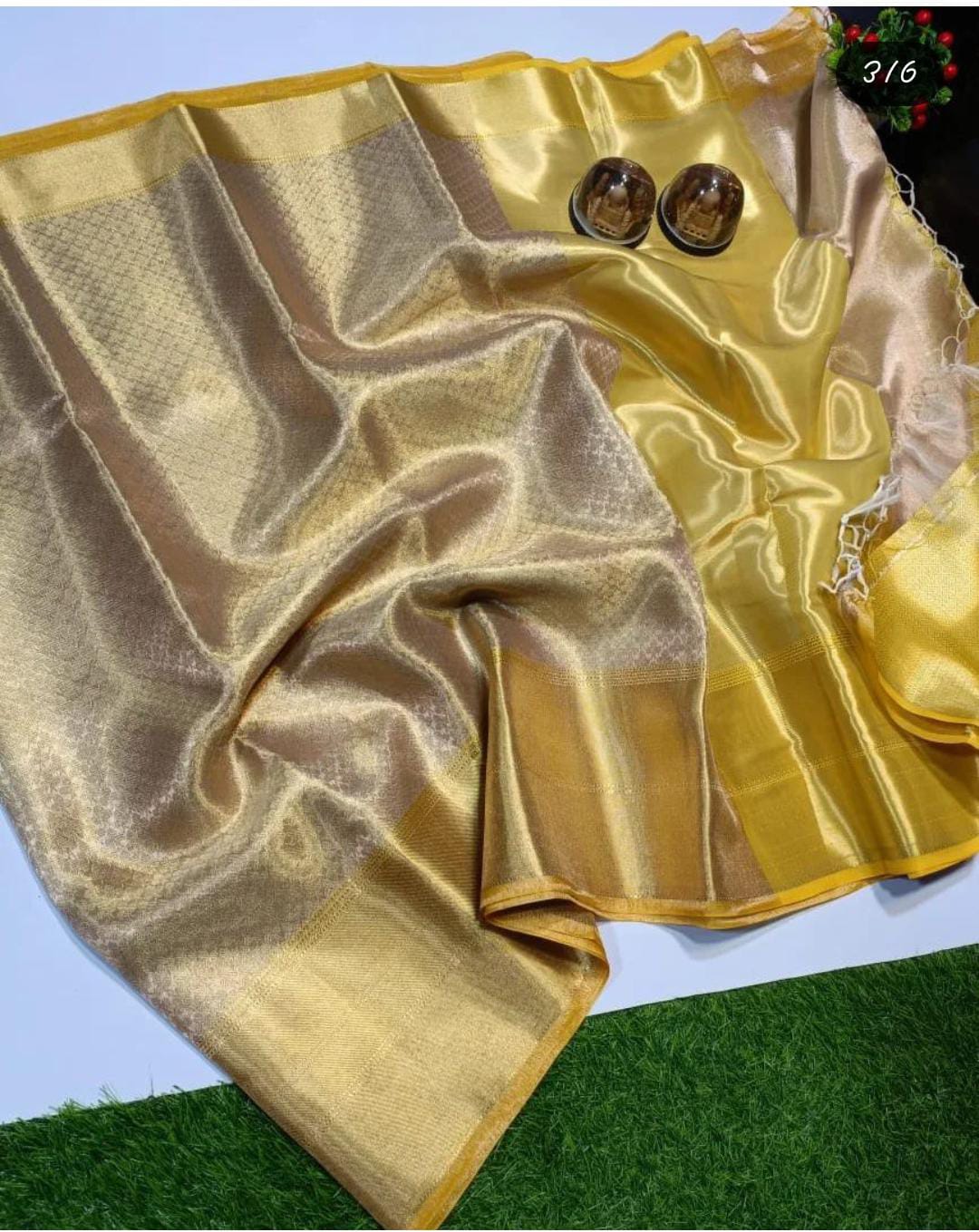 Pure Gold Timeless Heritage - Banarasi Tissue Silk