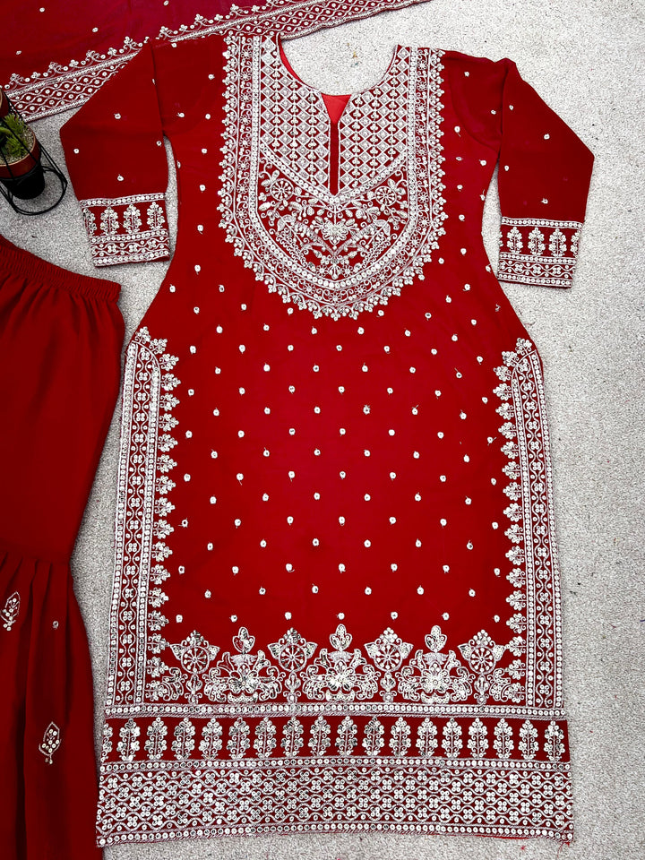 Happy Warbler- Gharara Kurti Set