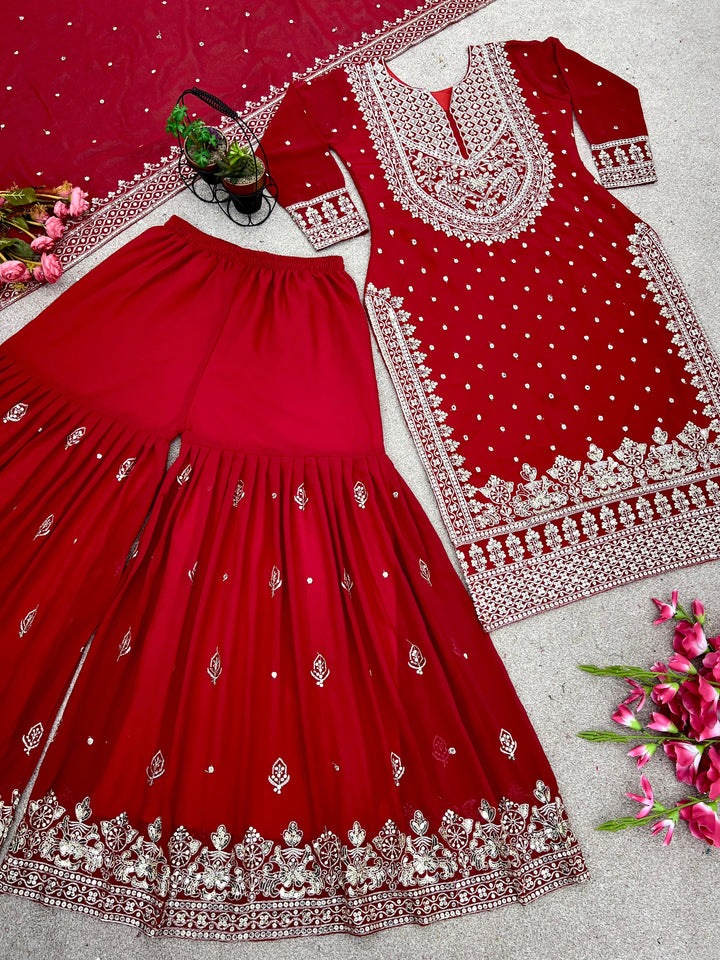 Happy Warbler- Gharara Kurti Set