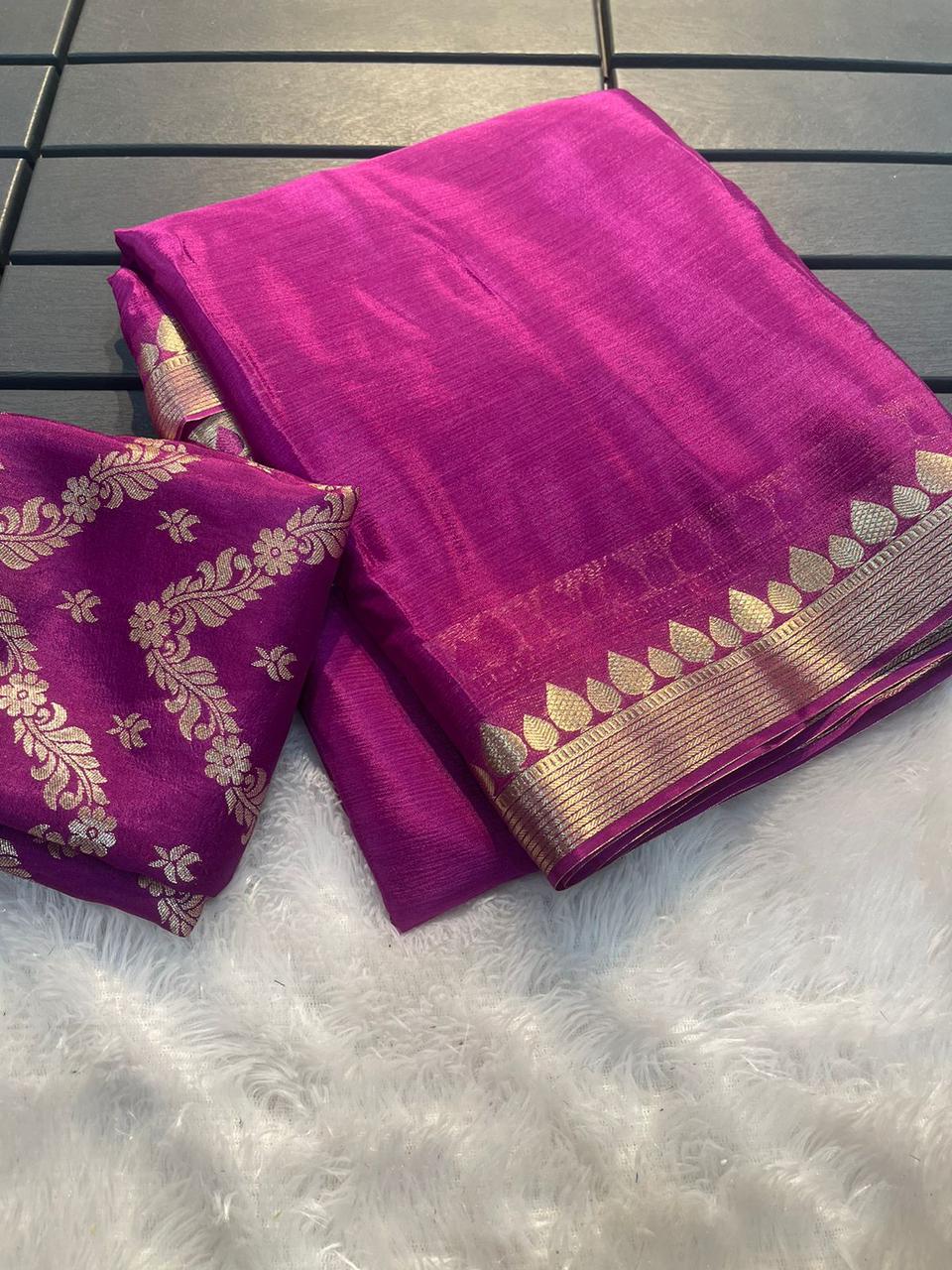 Over The Rainbow Chinnon Chiffon Saree