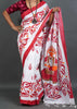 Destroyer Of All Obstacles - A Beautiful Printed Bengal Khadi Saree