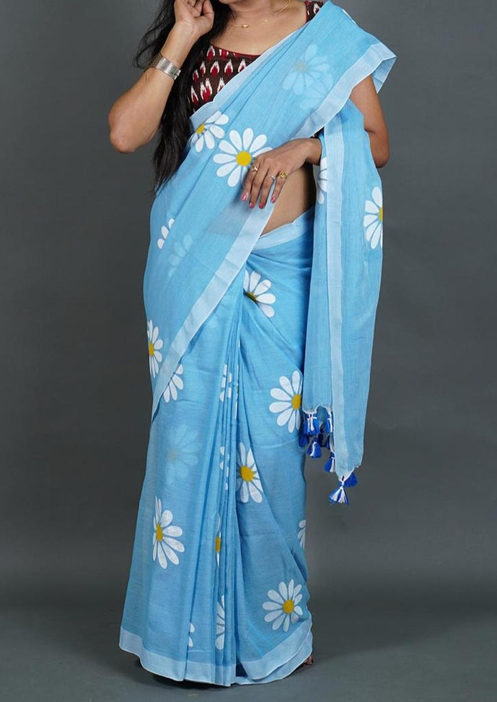 Flower Power(A Bengal Story)khadi Saree