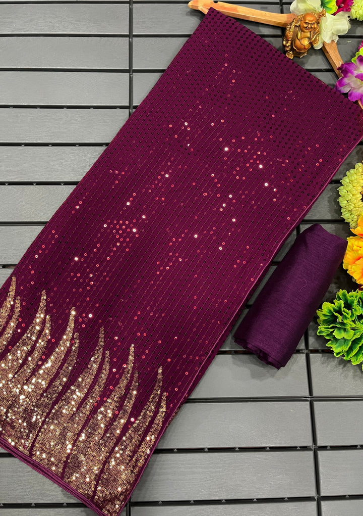 Fire Fly Brightest Idea -Sequin Saree