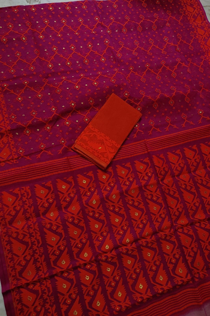 BishnuPriya Dhakai Jamdani Saree