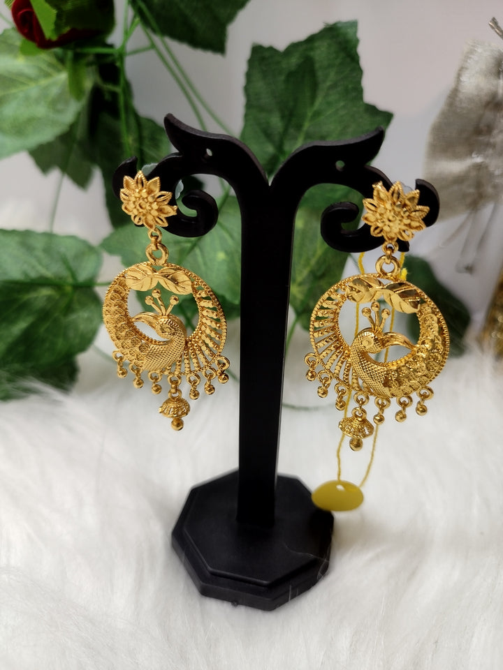 Jhumka Lovers- Gold Plated Earrings