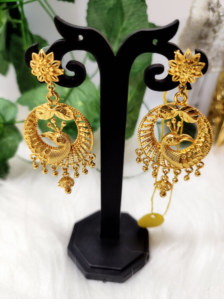 Jhumka Lovers- Gold Plated Earrings