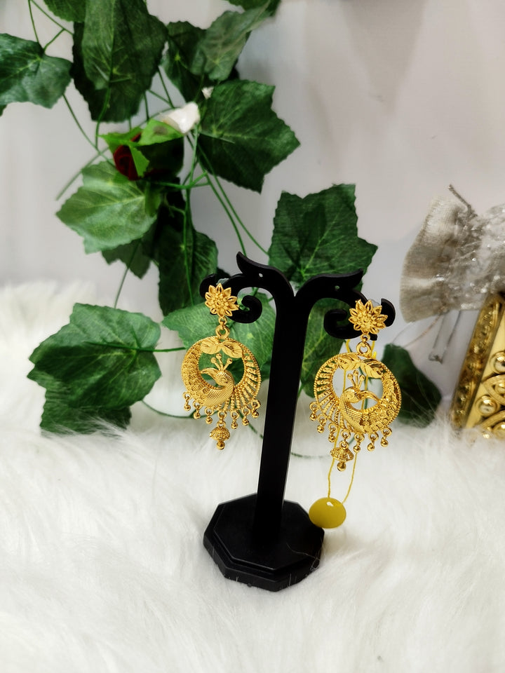 Jhumka Lovers- Gold Plated Earrings