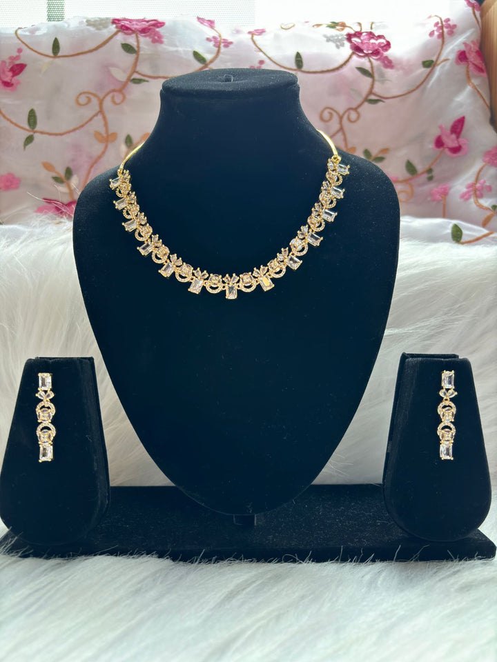 Sparkler- American Diamond Necklace Set