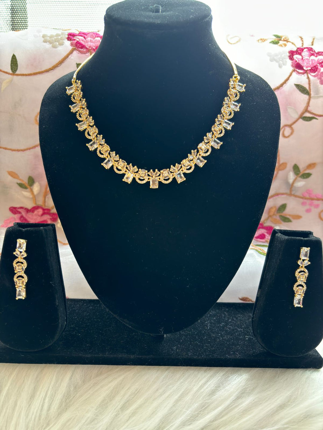 Sparkler- American Diamond Necklace Set