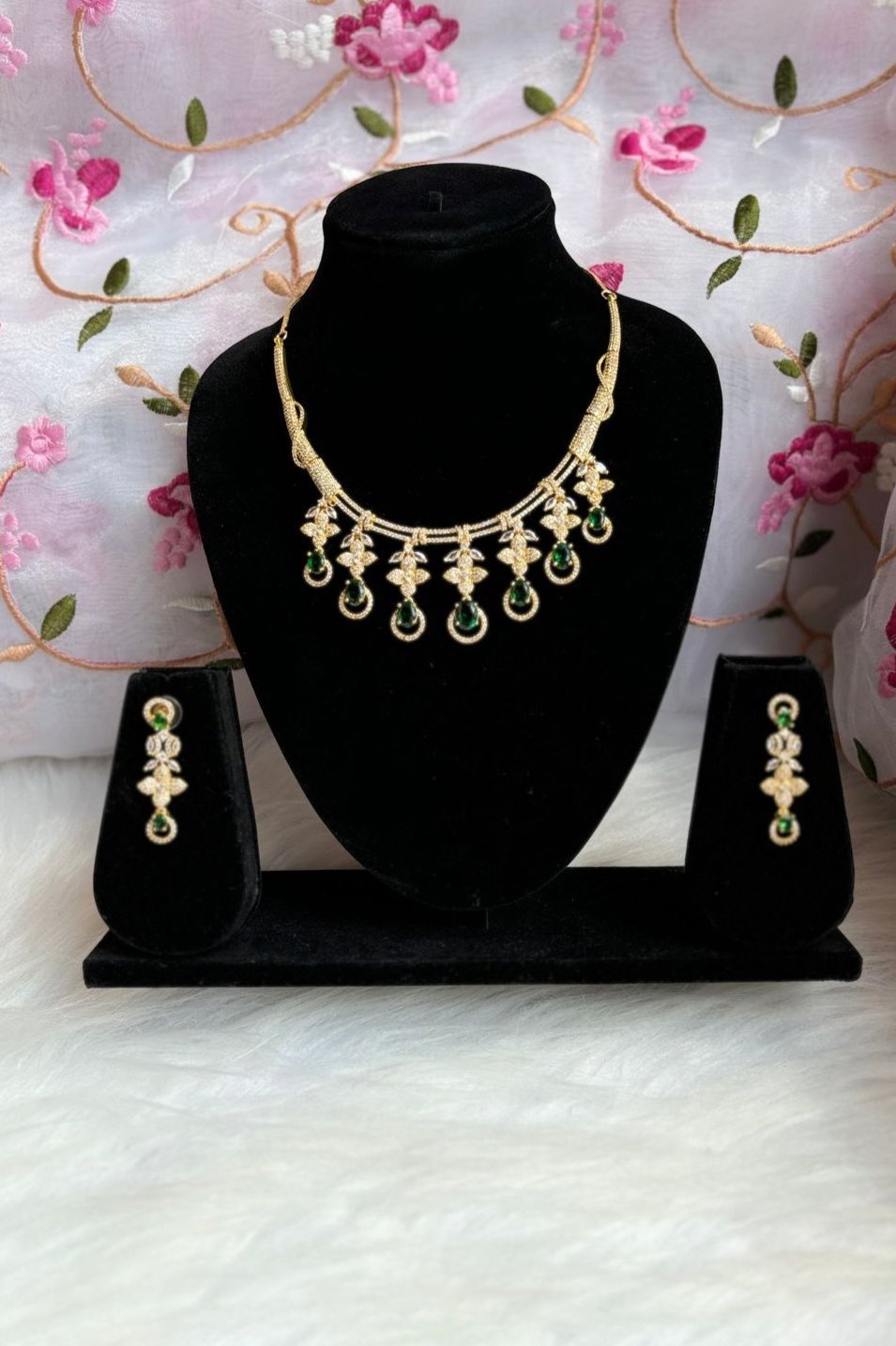 American Diamond Necklace Set