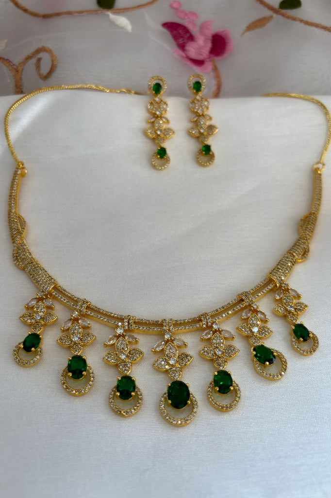 American Diamond Necklace Set