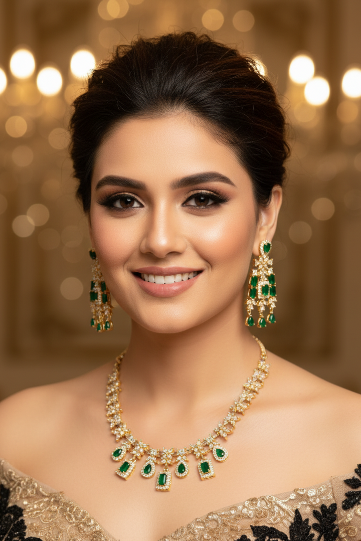 Classic - American Diamond Necklace Set