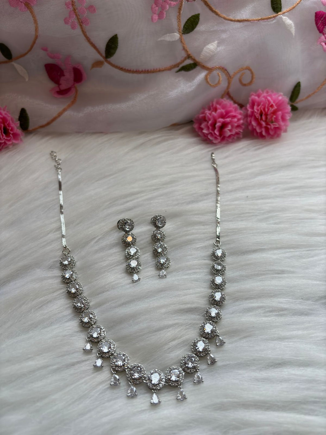 All Time Favorite American Diamond Necklace Set