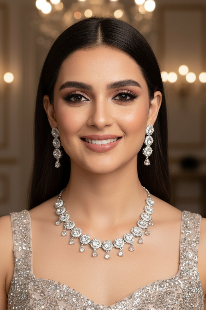 All Time Favorite American Diamond Necklace Set